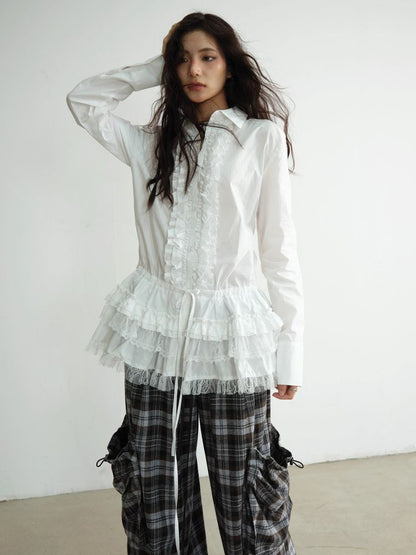 Heavy Lace Waist Shirt [S0000010918]