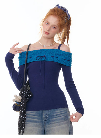 Off-Shoulder Straight-Neck Strapless Fitted Top【s0000014353】