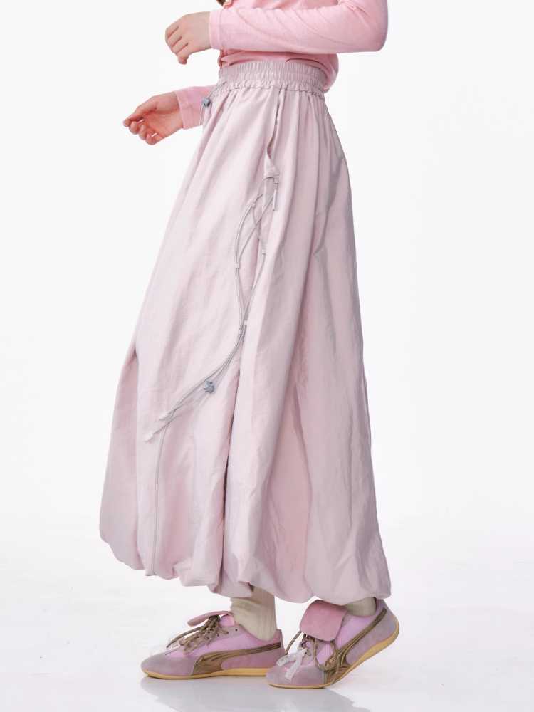 Retro high waist long skirt【s0000010163】