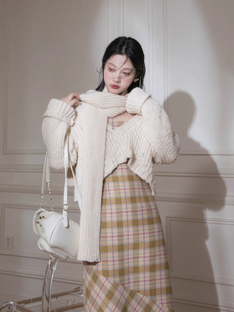 Vintage Wool Plaid Dress Suits【s0000005849】