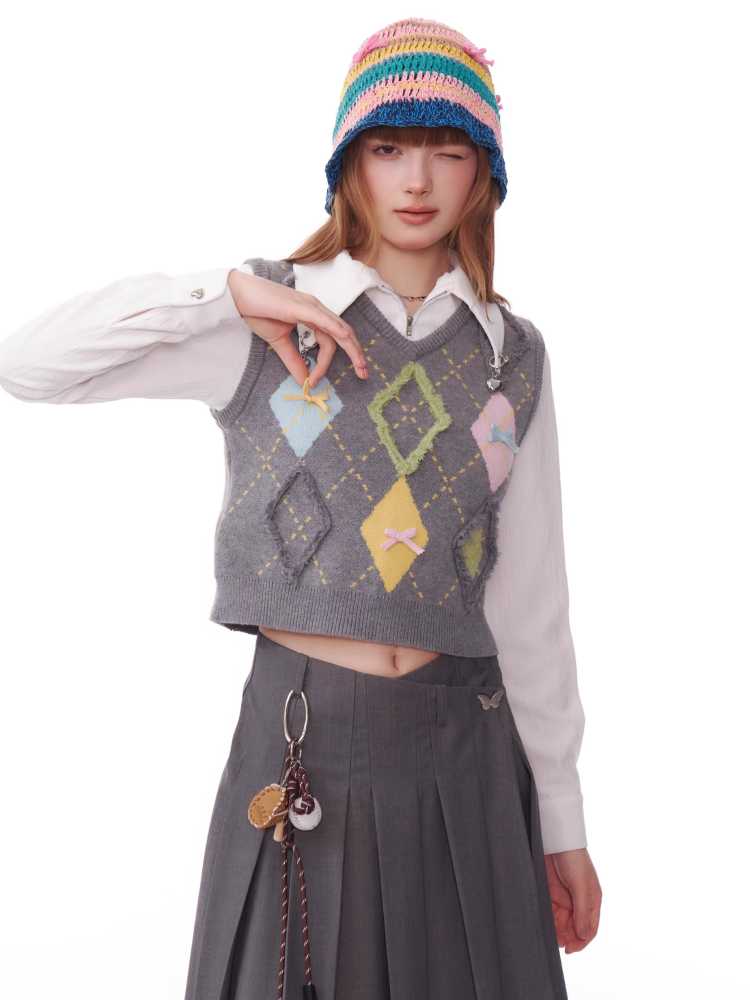 V-Neck Knit Vest [S0000010181]