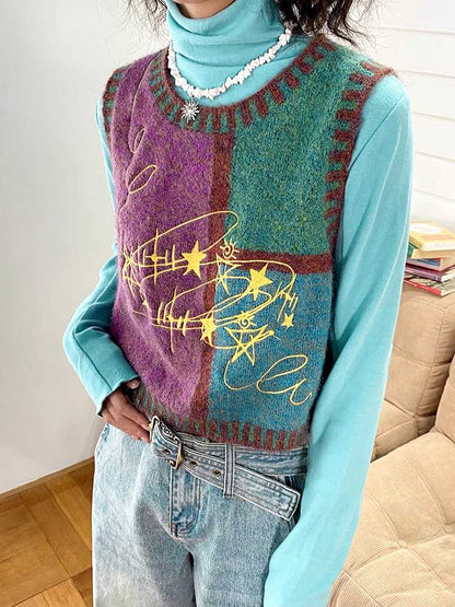 Retro Knit Vest [S0000010704]