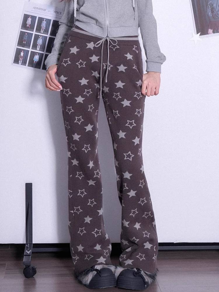 Star knit loose pants【s0000011292】