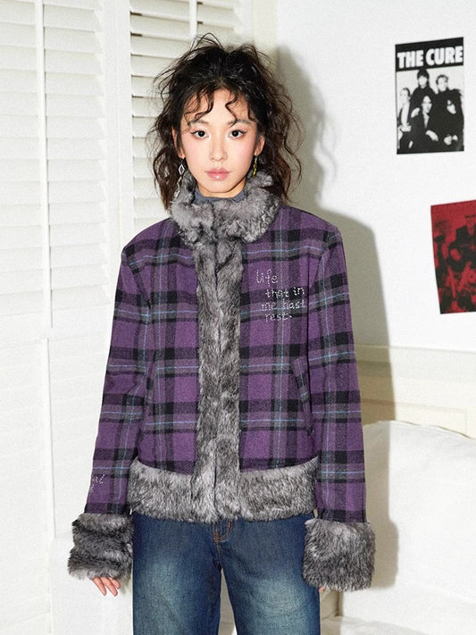 Plaid wool jacket【s0000011111】