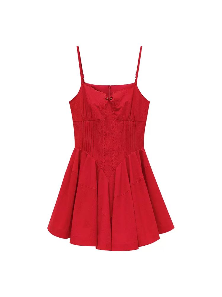 A-line suspender dress【s0000008427】