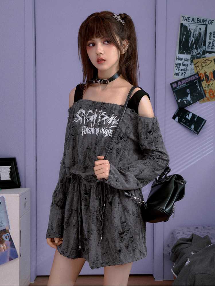 Punk style cool dress【s0000009660】