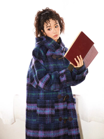 Plaid long coat【s0000010362】