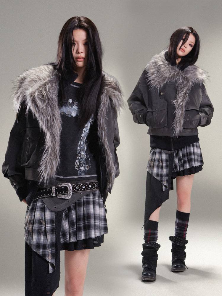 따뜻한 PU 가죽 자켓 [S0000011454]