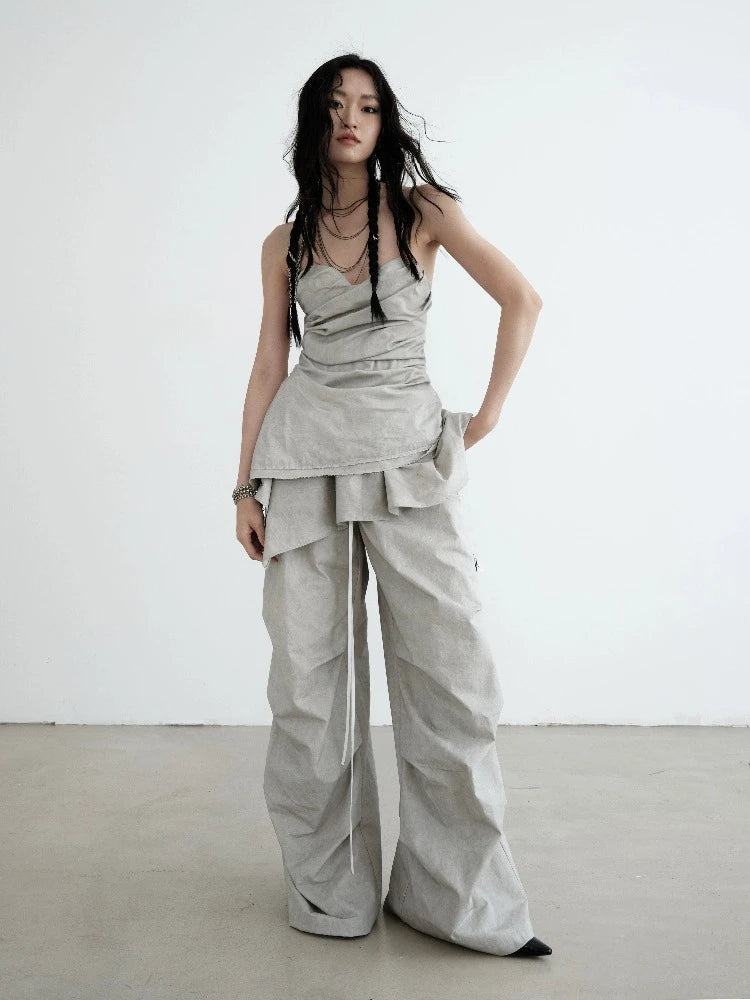 Detachable Lotus Skirt Casual Pants【s0000008510】