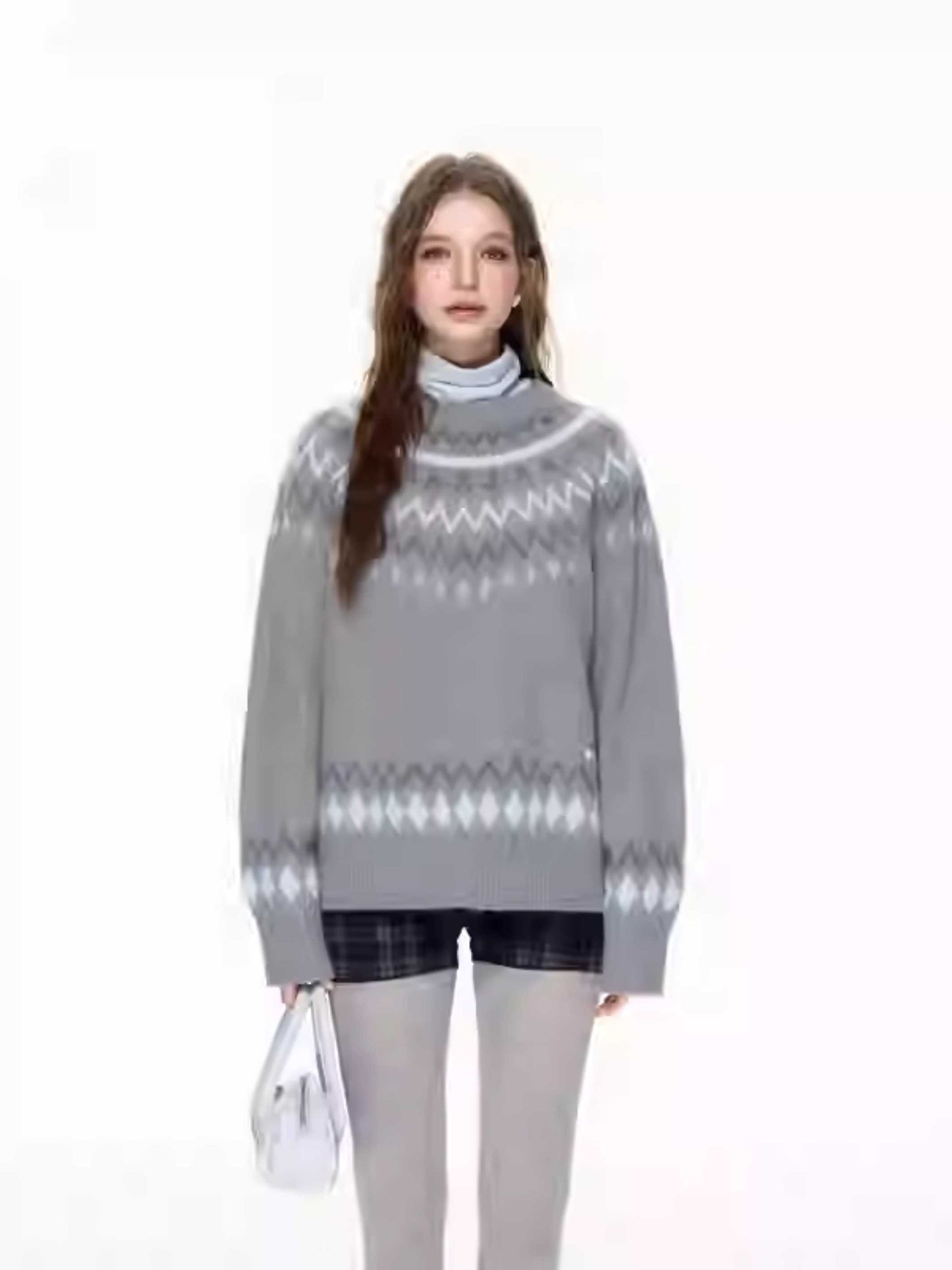 JACQUARD PULLOVER SWEATER [S0000010616]