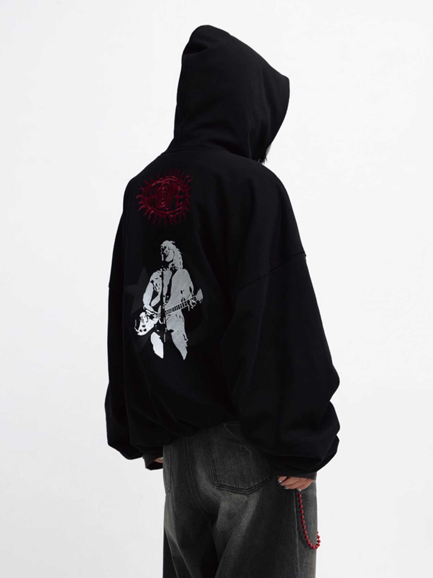 Loose hooded hoodie【s0000010001】