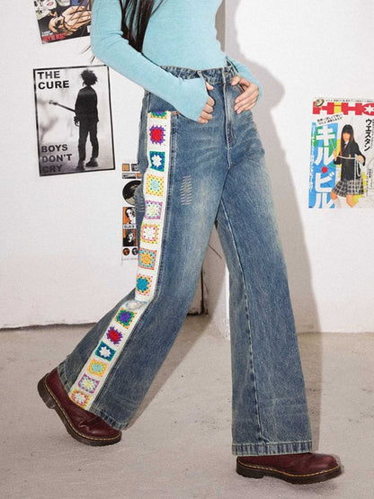 PatchWork Design Retro STRO STRAIGHT JEANS [S0000010713]