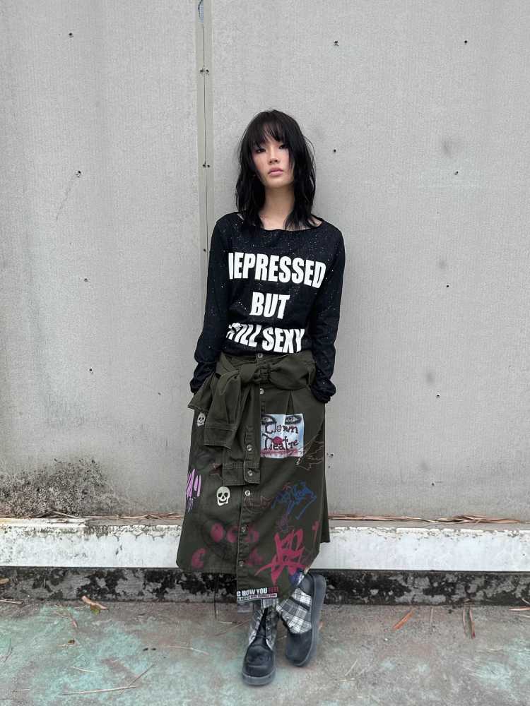 Graffiti Art Shirt Skirt [S0000010553]