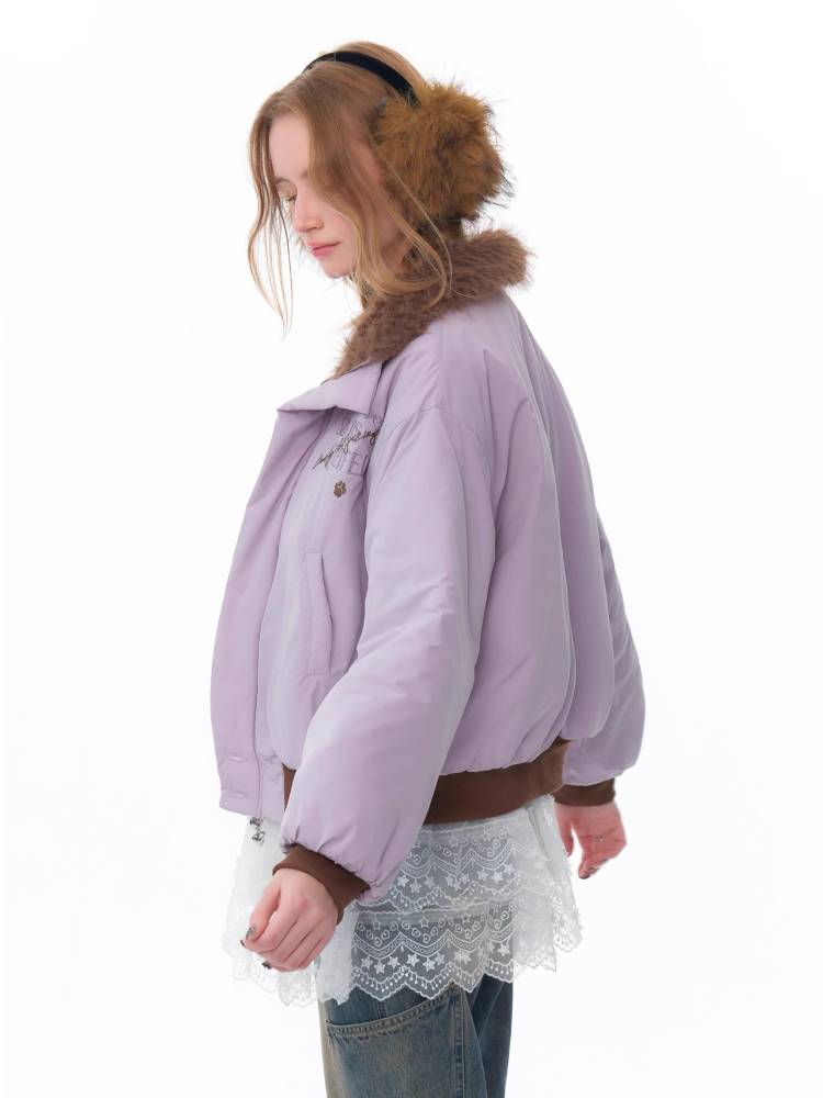 Retro style purple jacket【s0000011077】