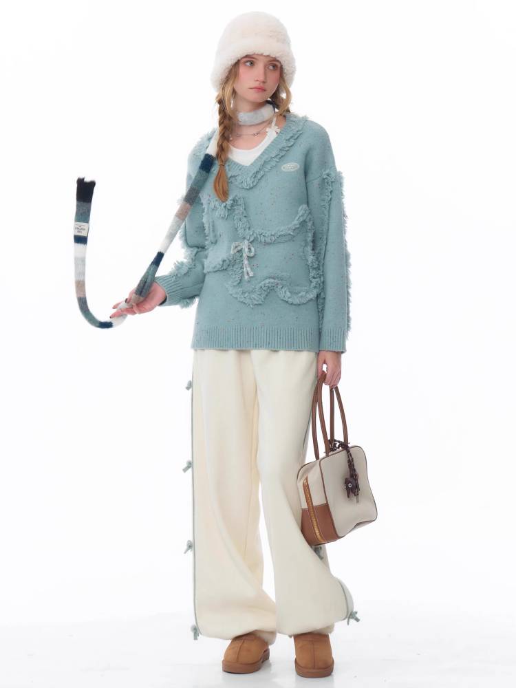 Straight wide leg casual sweatpants【s0000011074】