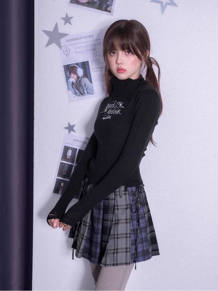 Dark sweet cool slim fit sweater【s0000011300】