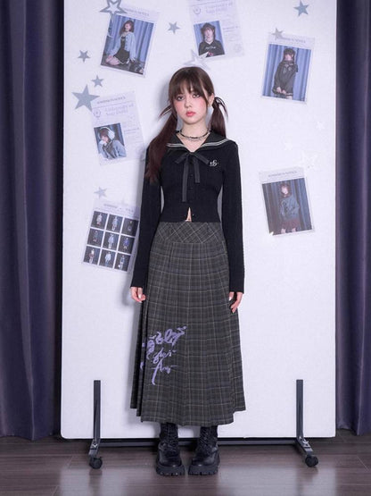 Fake two-piece knit cardigan【s0000011088】