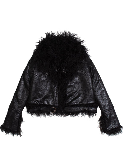 Punk fur jacket【s0000005664】