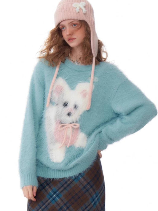 Retro design dog sweater【s0000011058】