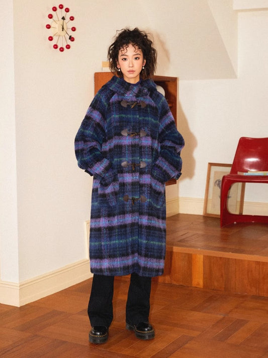 Plaid long coat【s0000010362】