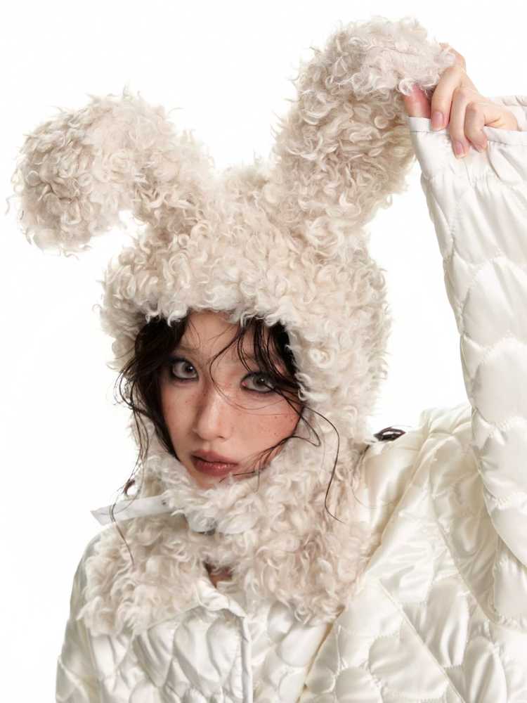 Cute Bunny Ears Plush Hat [S0000010562]