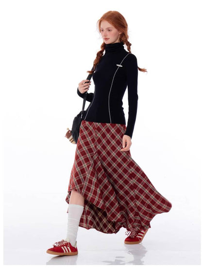 High neck slim fit shirt【s0000011029】