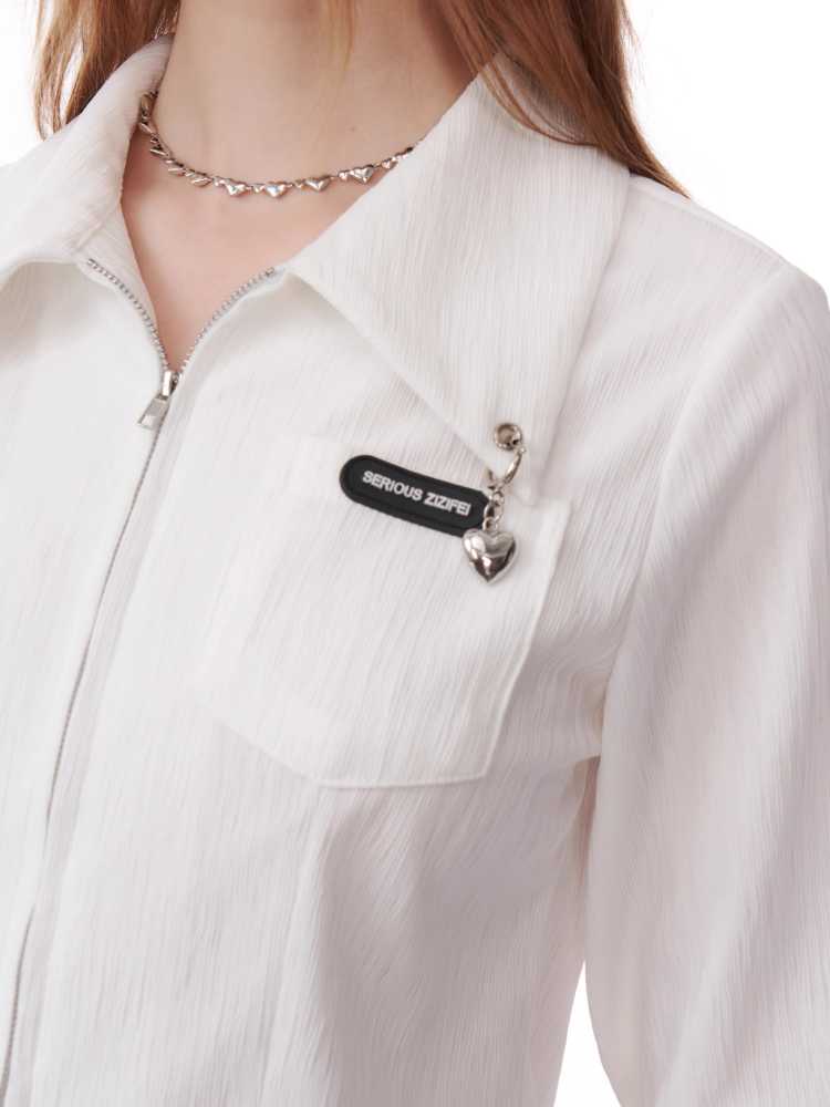 Long Sleeve Zipper Shirt [S0000010183]