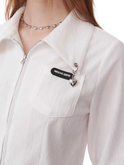 Long Sleeve Zipper Shirt [S0000010183]