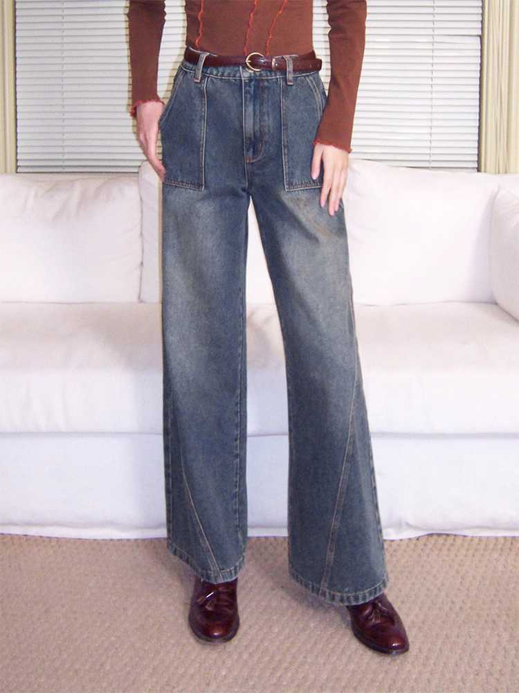 Retro straight jeans【s0000009629】