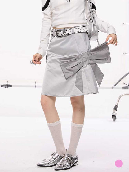 Silver Patchwork Skirt [S0000010412]