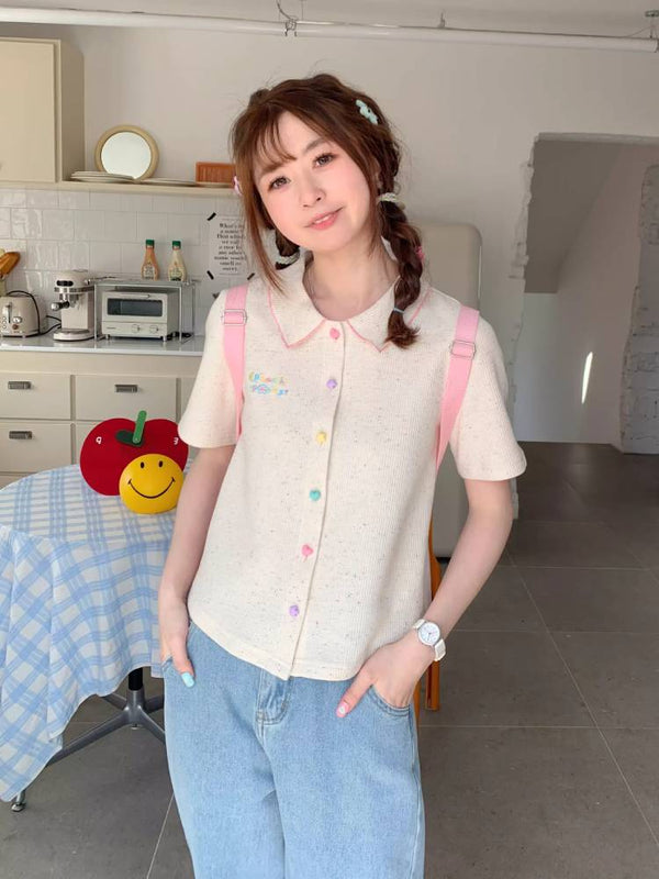 Color dot short sleeve T-shirt【s0000008457】