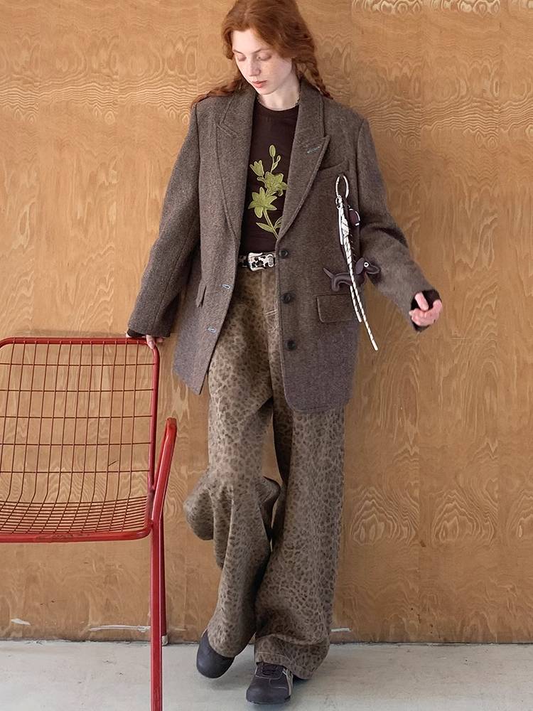 Retro Wool Suit Jacket [S0000010837]