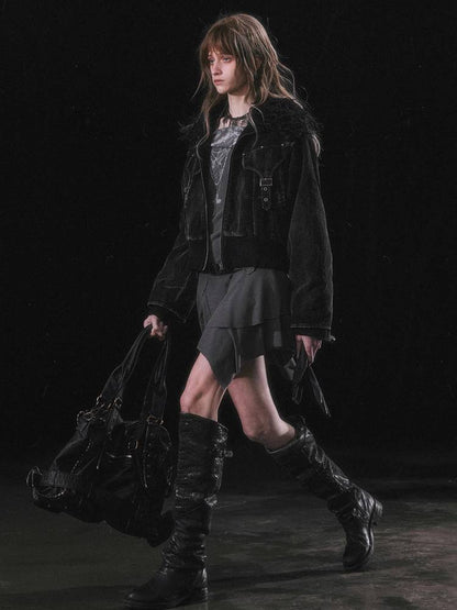 Fur cotton jacket【s0000011451】