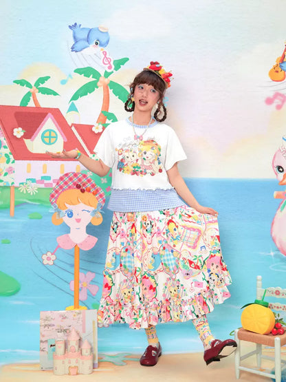 Cartoon print short sleeve T-shirt【s0000009533】