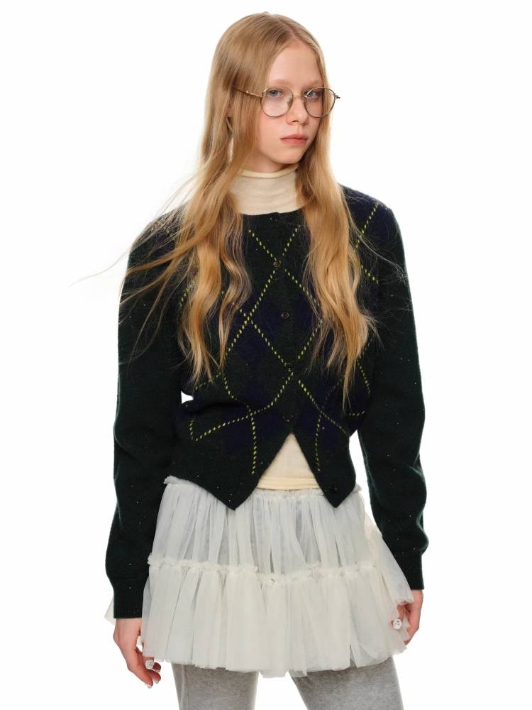 프레피 스타일 니트 가디건 [S0000011373]