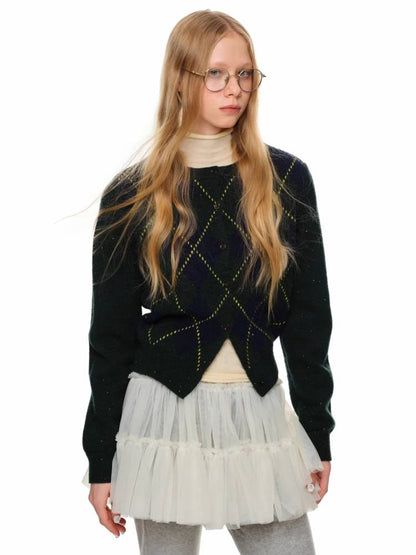 프레피 스타일 니트 가디건 [S0000011373]