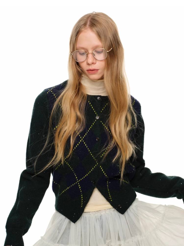 프레피 스타일 니트 가디건 [S0000011373]