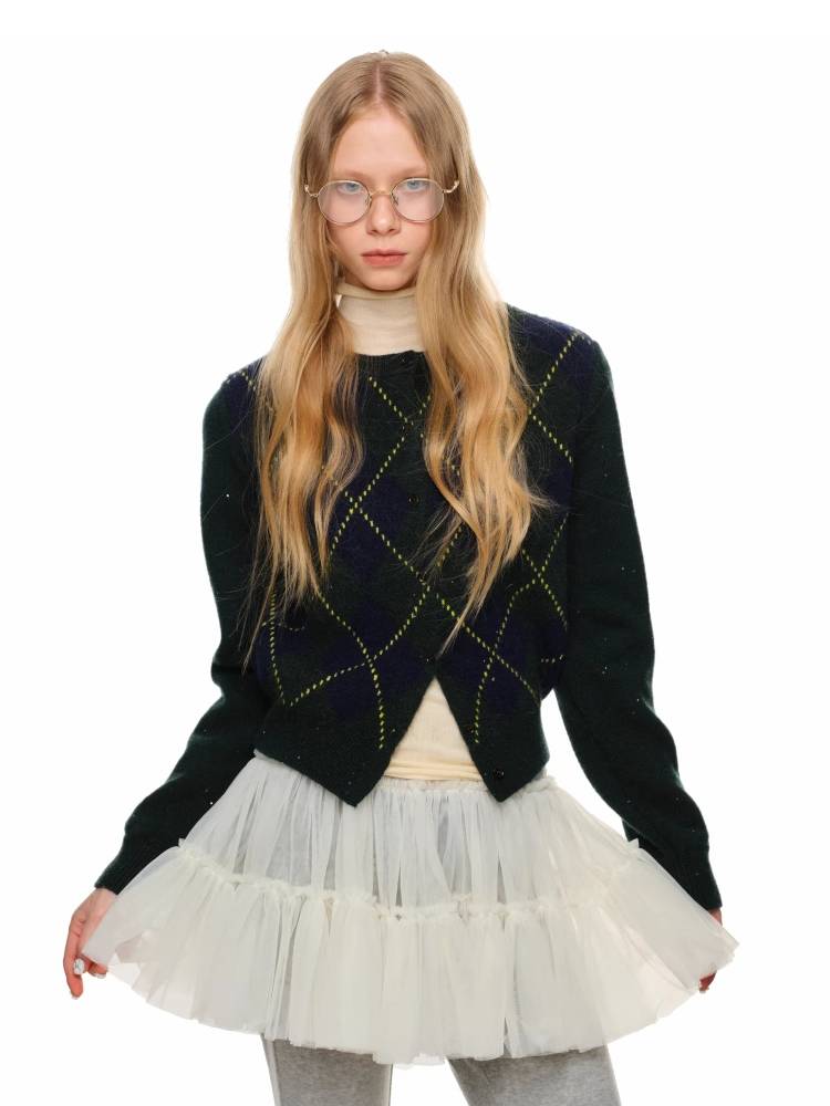 프레피 스타일 니트 가디건 [S0000011373]