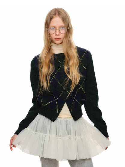 프레피 스타일 니트 가디건 [S0000011373]