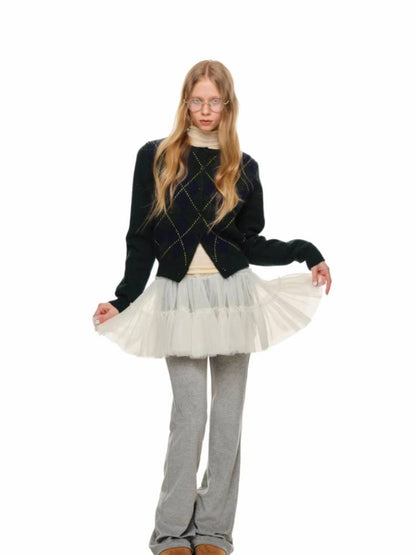 프레피 스타일 니트 가디건 [S0000011373]