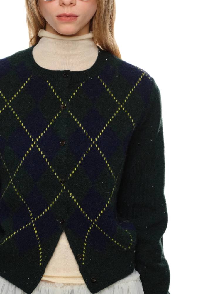 프레피 스타일 니트 가디건 [S0000011373]