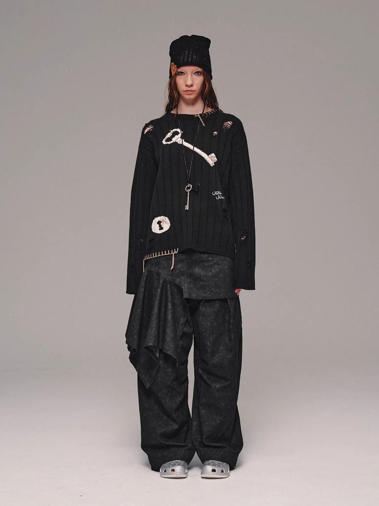 Wide leg casual pants【s0000011463】