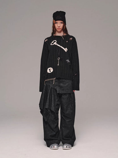 Wide leg casual pants【s0000011463】