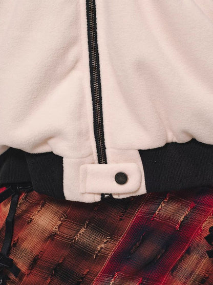 Faux leather reversible jacket【s0000011467】