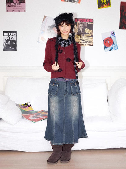 후드 니트 가디건 [S0000011305]