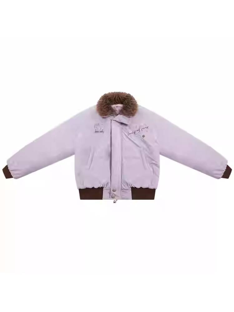 Retro style purple jacket【s0000011077】