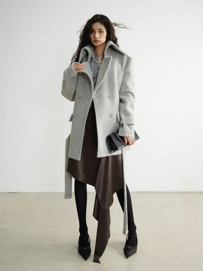 Light Grey Wool COAT [S0000010927]