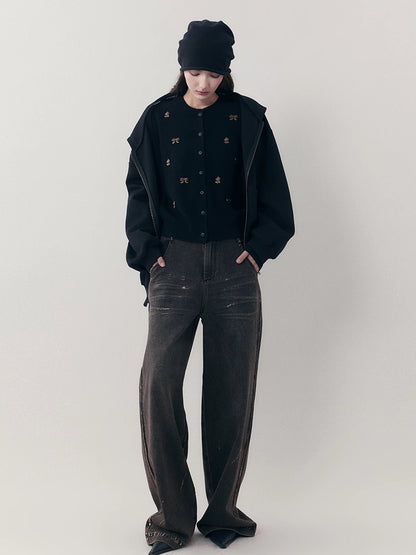 Retro hooded sweatshirt【s0000007257】