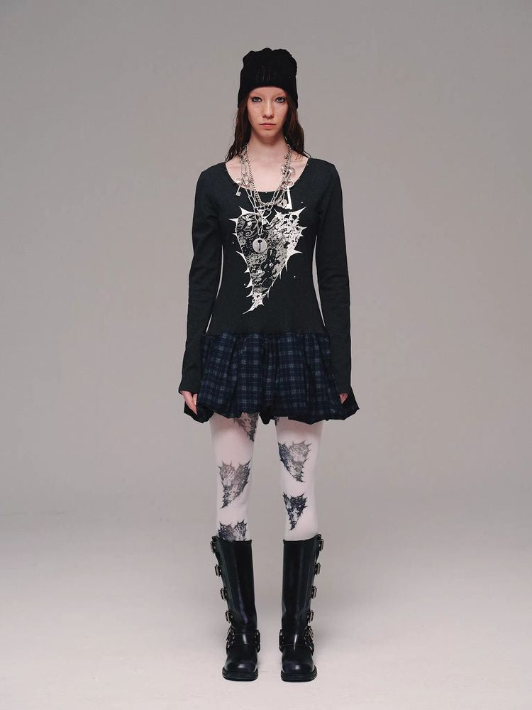 PUNK VELVET PANTYHOSE [S0000010133]