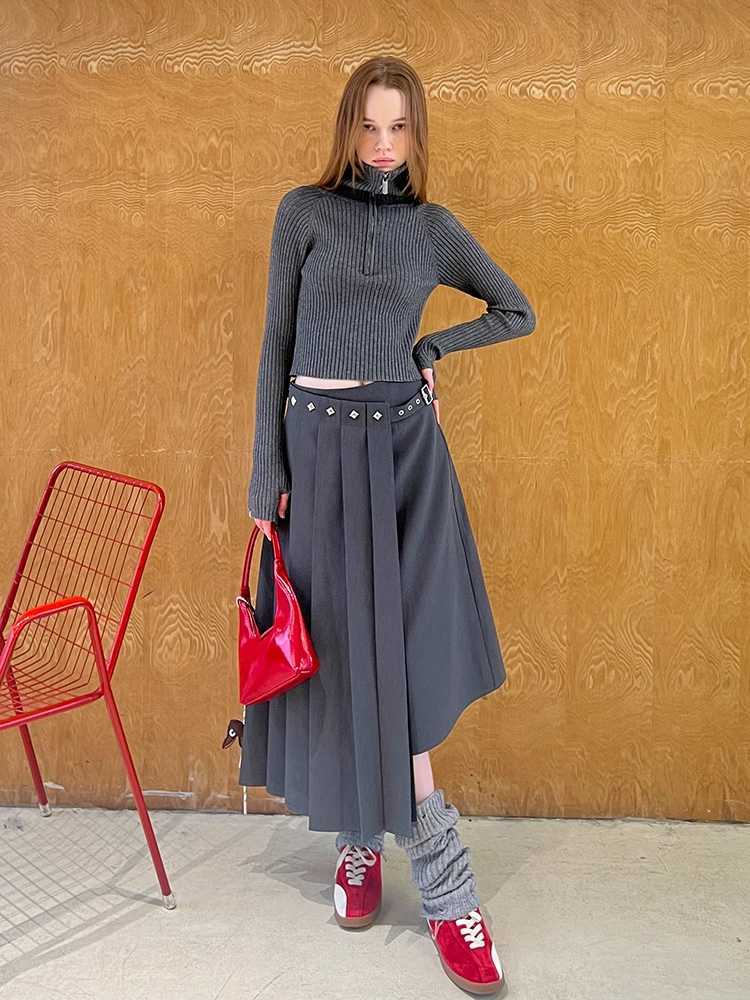 PLEATED LONG SKIRT [S0000010819]